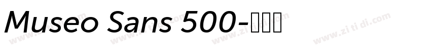 Museo Sans 500字体转换